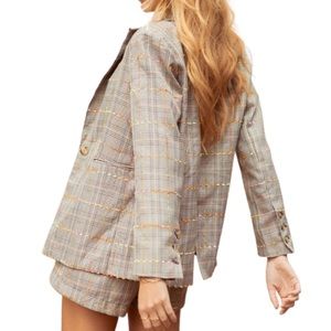 FANCO Plaid Blazer NWT!